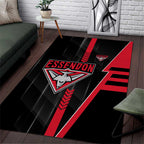 Essendon Bombers Area Rug Modern Geometric Sports Graphic Style