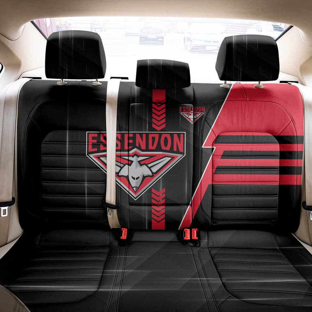 Essendon Bombers Back Car Seat Cover Modern Geometric Sports Graphic Style