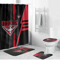 Essendon Bombers Bathroom Set Modern Geometric Sports Graphic Style