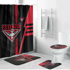 Essendon Bombers Bathroom Set Modern Geometric Sports Graphic Style