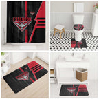 Essendon Bombers Bathroom Set Modern Geometric Sports Graphic Style
