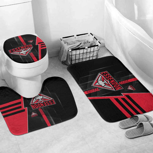 Essendon Bombers Bathroom Set Modern Geometric Sports Graphic Style
