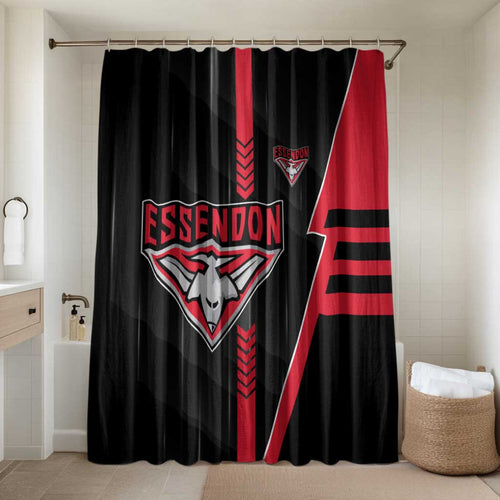 Essendon Bombers Bathroom Set Modern Geometric Sports Graphic Style