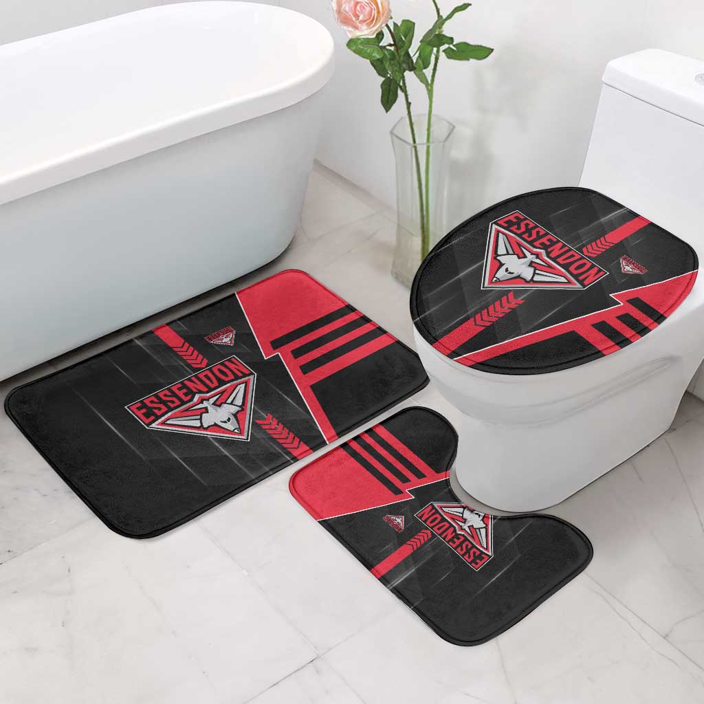 Essendon Bombers Bathroom Set Modern Geometric Sports Graphic Style