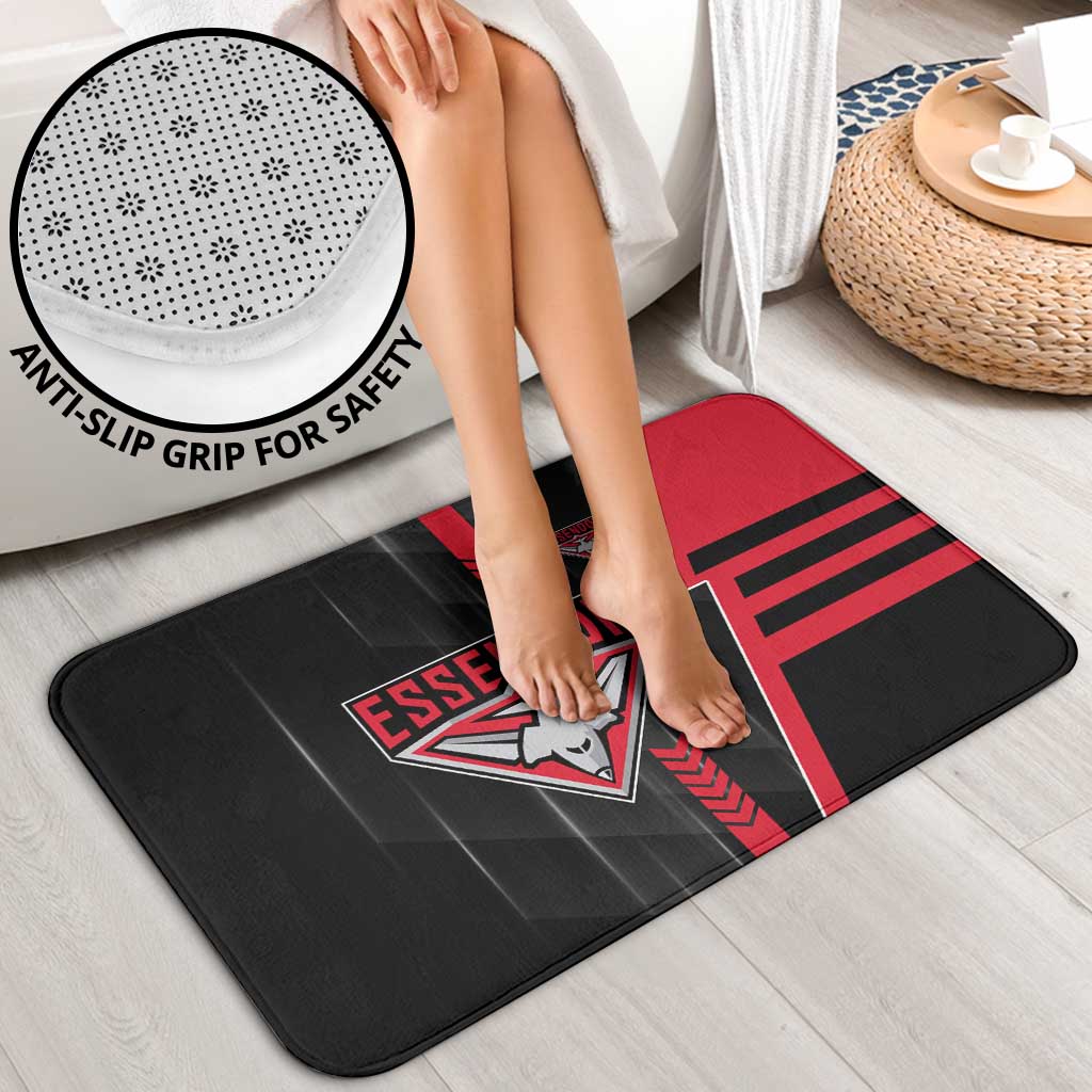 Essendon Bombers Bathroom Set Modern Geometric Sports Graphic Style