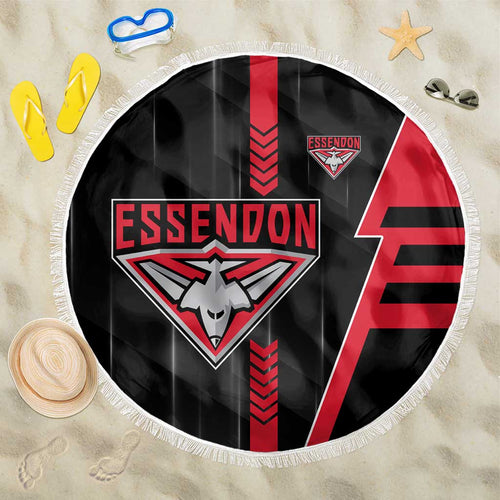 Essendon Bombers Beach Blanket Modern Geometric Sports Graphic Style