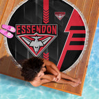 Essendon Bombers Beach Blanket Modern Geometric Sports Graphic Style