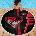 Essendon Bombers Beach Blanket Modern Geometric Sports Graphic Style