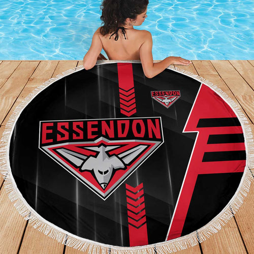 Essendon Bombers Beach Blanket Modern Geometric Sports Graphic Style
