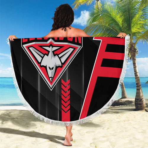 Essendon Bombers Beach Blanket Modern Geometric Sports Graphic Style