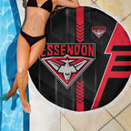 Essendon Bombers Beach Blanket Modern Geometric Sports Graphic Style
