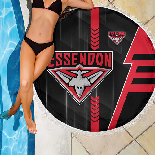Essendon Bombers Beach Blanket Modern Geometric Sports Graphic Style