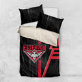 Essendon Bombers Bedding Set Modern Geometric Sports Graphic Style