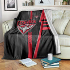 Essendon Bombers Blanket Modern Geometric Sports Graphic Style