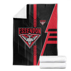 Essendon Bombers Blanket Modern Geometric Sports Graphic Style