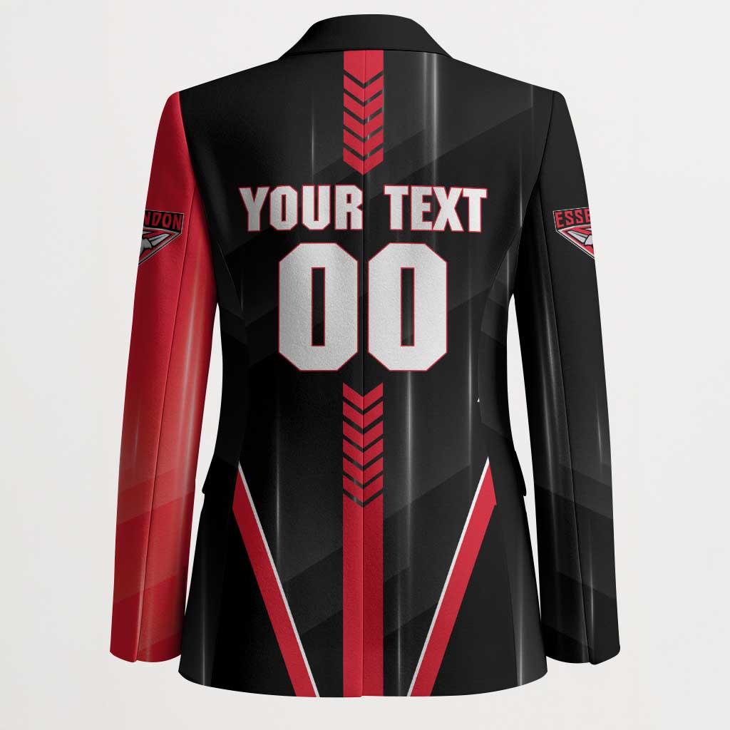 Personalized Essendon Bombers Blazer Modern Geometric Sports Graphic Style