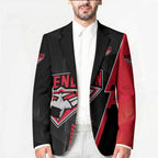 Personalized Essendon Bombers Blazer Modern Geometric Sports Graphic Style
