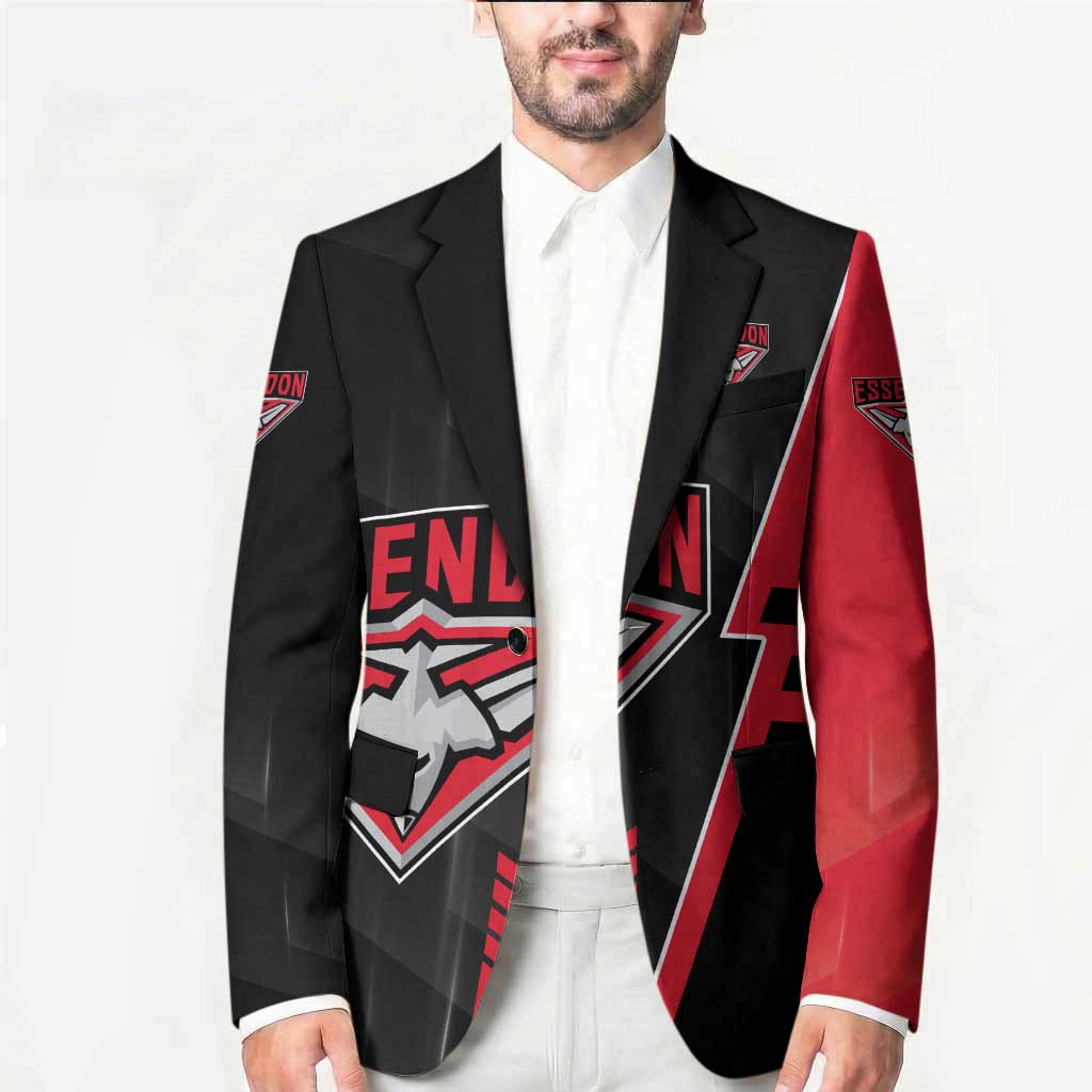 Personalized Essendon Bombers Blazer Modern Geometric Sports Graphic Style