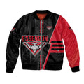 Personalized Essendon Bombers Bomber Jacket Modern Geometric Sports Graphic Style
