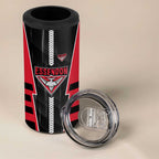 Personalized Essendon Bombers 4 in 1 Can Cooler Tumbler Modern Geometric Sports Graphic Style