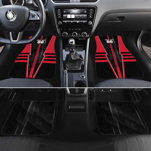 Personalized Essendon Bombers Car Mats Modern Geometric Sports Graphic Style