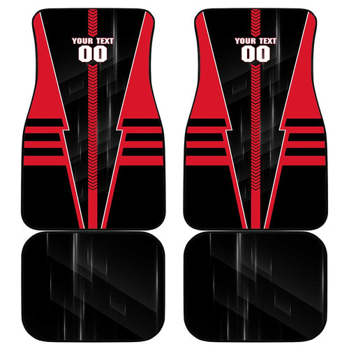 Personalized Essendon Bombers Car Mats Modern Geometric Sports Graphic Style