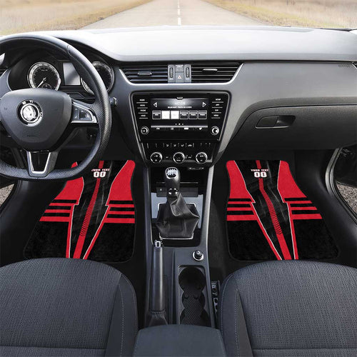 Personalized Essendon Bombers Car Mats Modern Geometric Sports Graphic Style