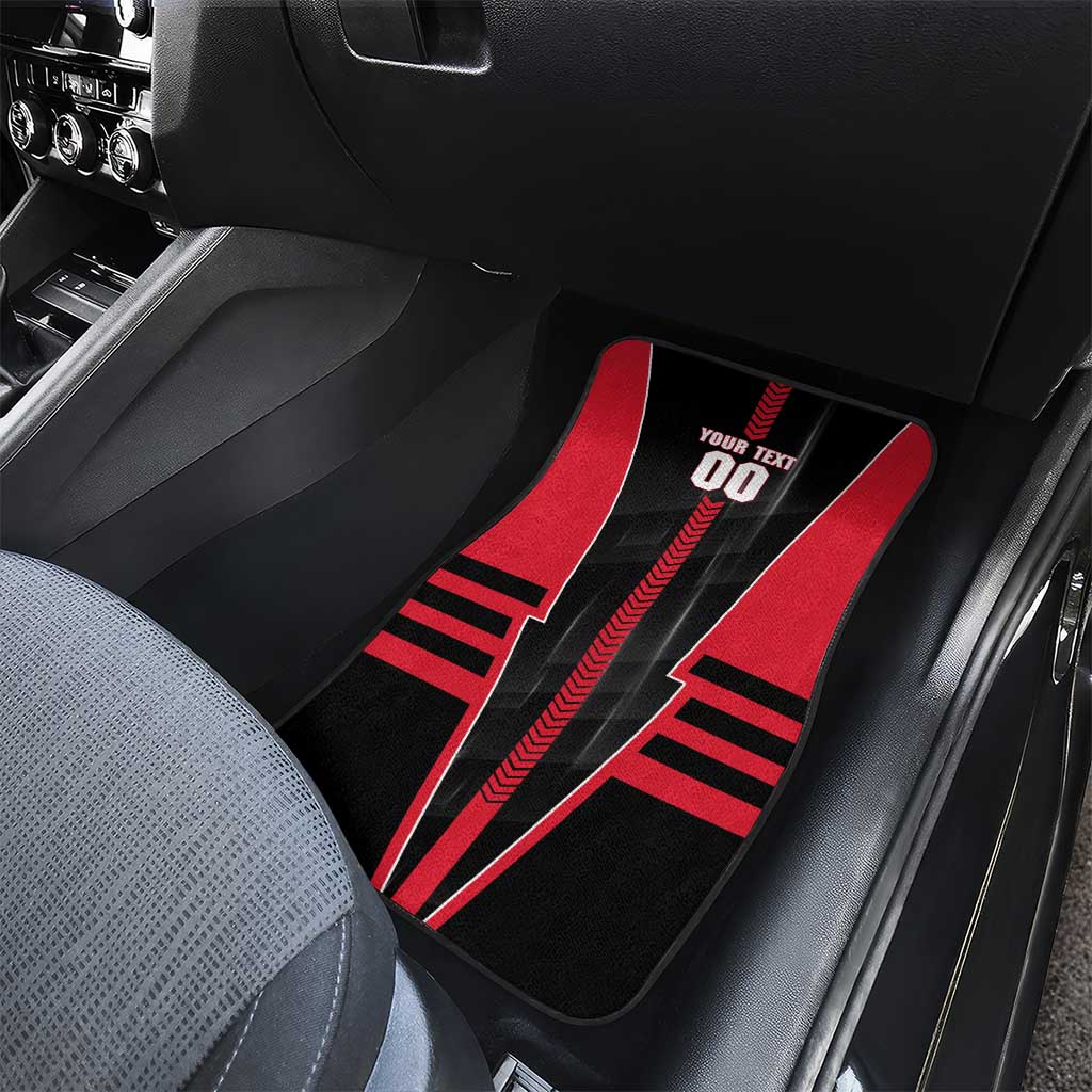 Personalized Essendon Bombers Car Mats Modern Geometric Sports Graphic Style