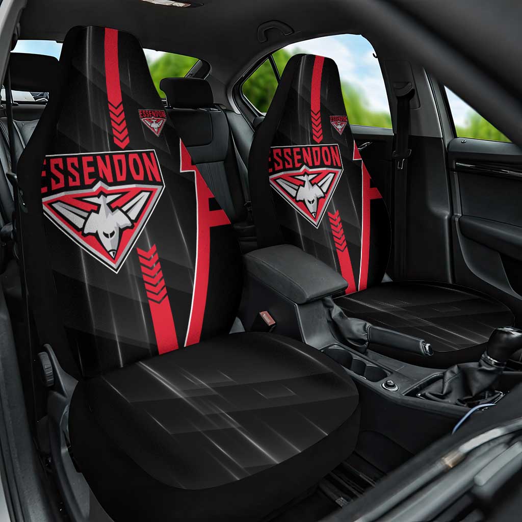 Essendon Bombers Car Seat Cover Modern Geometric Sports Graphic Style