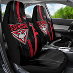 Essendon Bombers Car Seat Cover Modern Geometric Sports Graphic Style