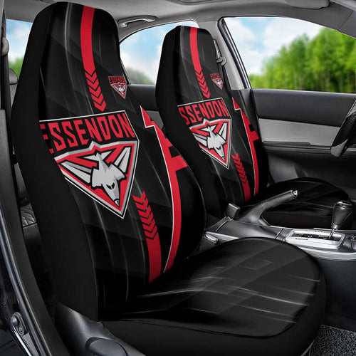 Essendon Bombers Car Seat Cover Modern Geometric Sports Graphic Style