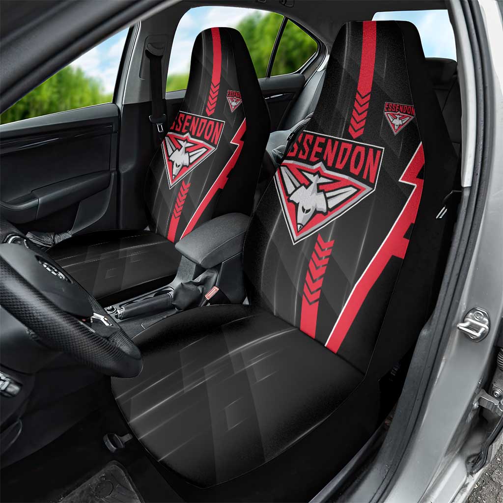 Essendon Bombers Car Seat Cover Modern Geometric Sports Graphic Style
