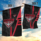 Essendon Bombers Garden Flag Modern Geometric Sports Graphic Style