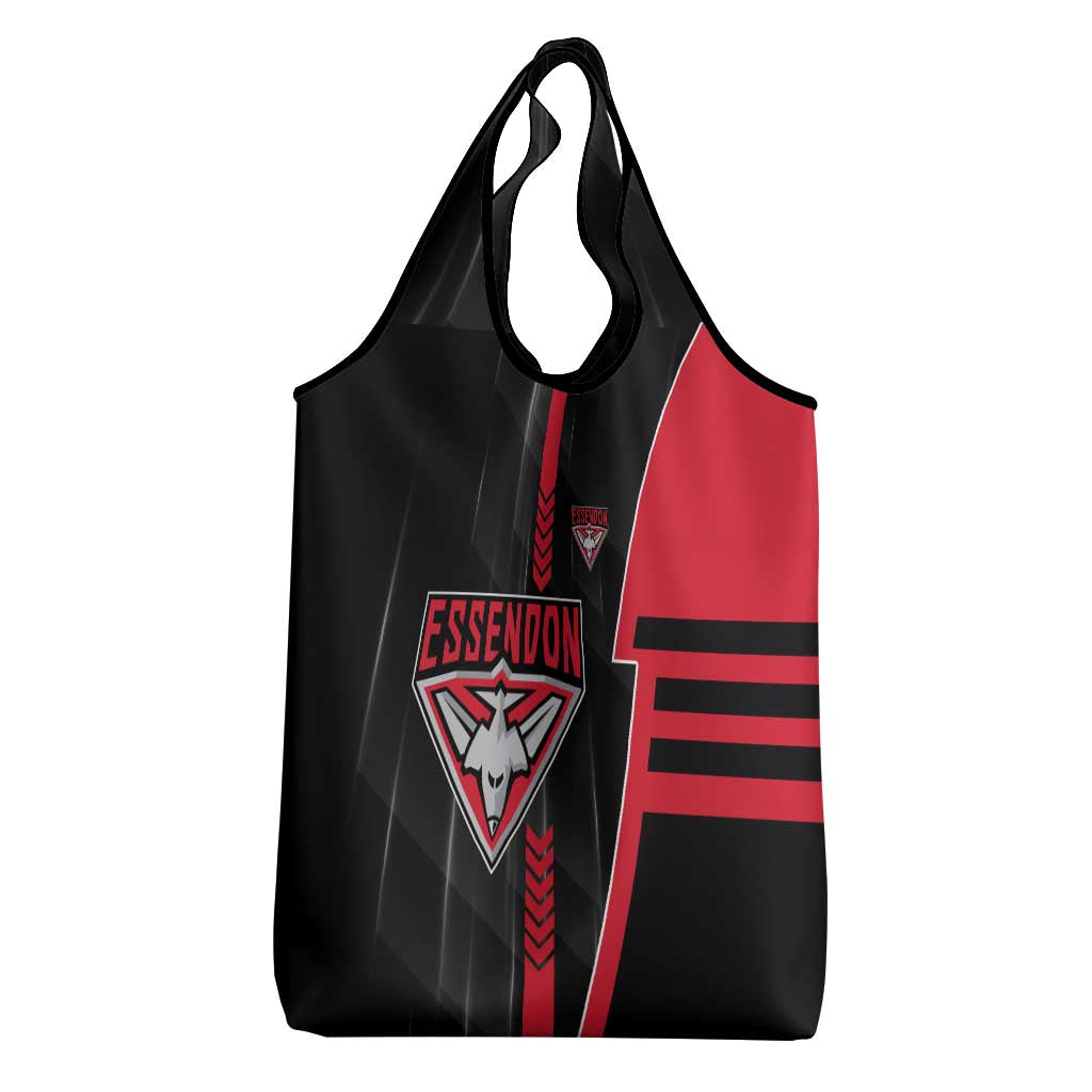 Essendon Bombers Grocery Bag Modern Geometric Sports Graphic Style