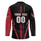Personalized Essendon Bombers Hockey Jersey Modern Geometric Sports Graphic Style
