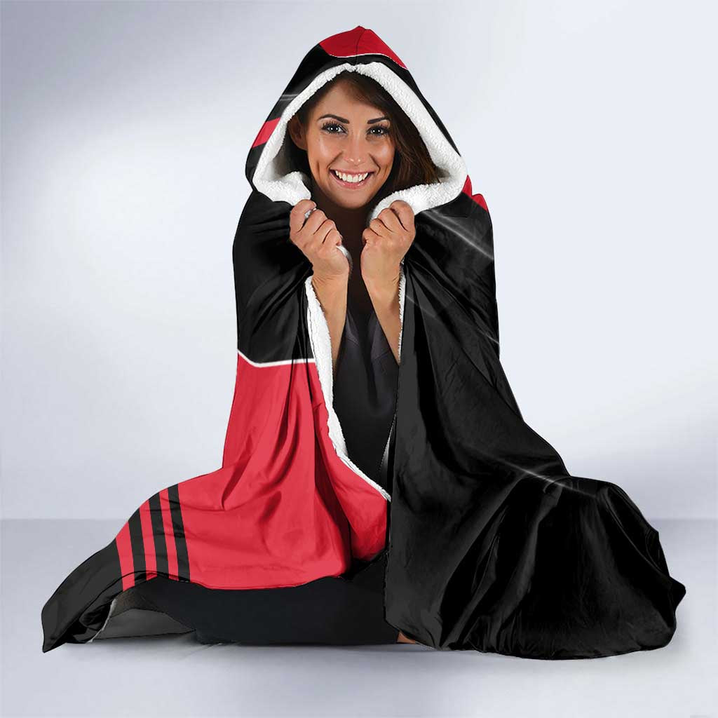 Essendon Bombers Hooded Blanket Modern Geometric Sports Graphic Style