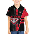 Personalized Essendon Bombers Kid Hawaiian Shirt Modern Geometric Sports Graphic Style