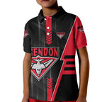 Personalized Essendon Bombers Kid Polo Shirt Modern Geometric Sports Graphic Style