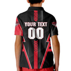 Personalized Essendon Bombers Kid Polo Shirt Modern Geometric Sports Graphic Style