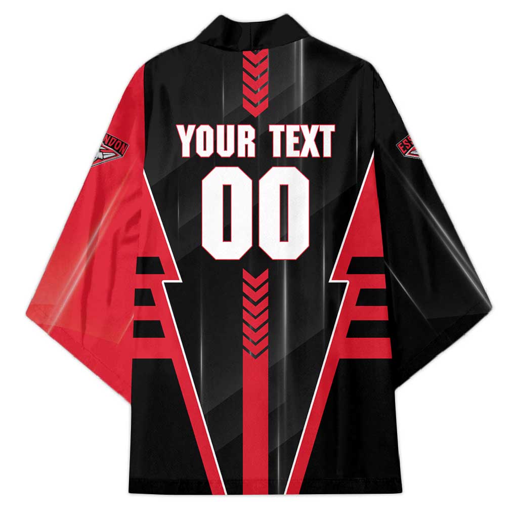 Personalized Essendon Bombers Kimono Modern Geometric Sports Graphic Style