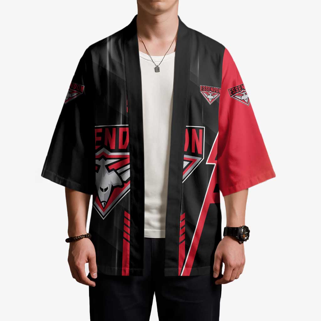 Personalized Essendon Bombers Kimono Modern Geometric Sports Graphic Style