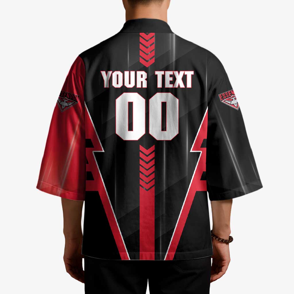 Personalized Essendon Bombers Kimono Modern Geometric Sports Graphic Style