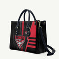 Essendon Bombers Leather Bag Modern Geometric Sports Graphic Style