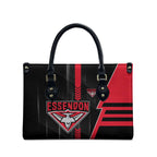 Essendon Bombers Leather Bag Modern Geometric Sports Graphic Style