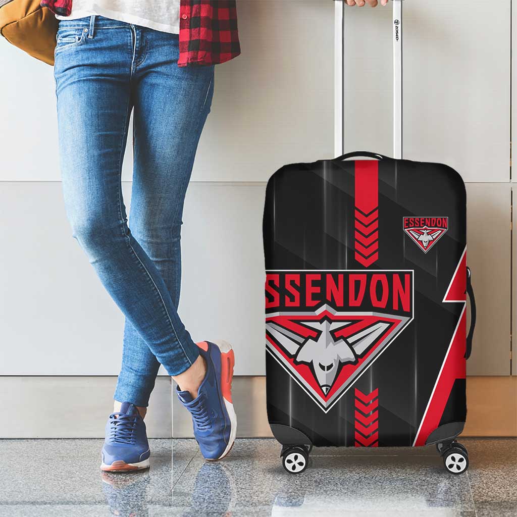 Essendon Bombers Luggage Cover Modern Geometric Sports Graphic Style