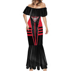 Personalized Essendon Bombers Mermaid Dress Modern Geometric Sports Graphic Style