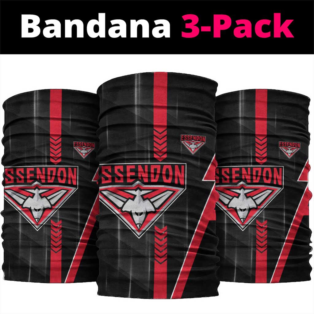 Essendon Bombers Neck Gaiter Modern Geometric Sports Graphic Style