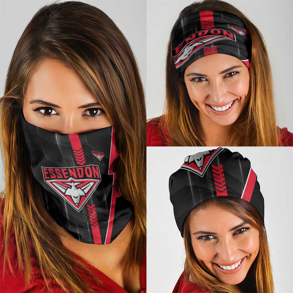 Essendon Bombers Neck Gaiter Modern Geometric Sports Graphic Style