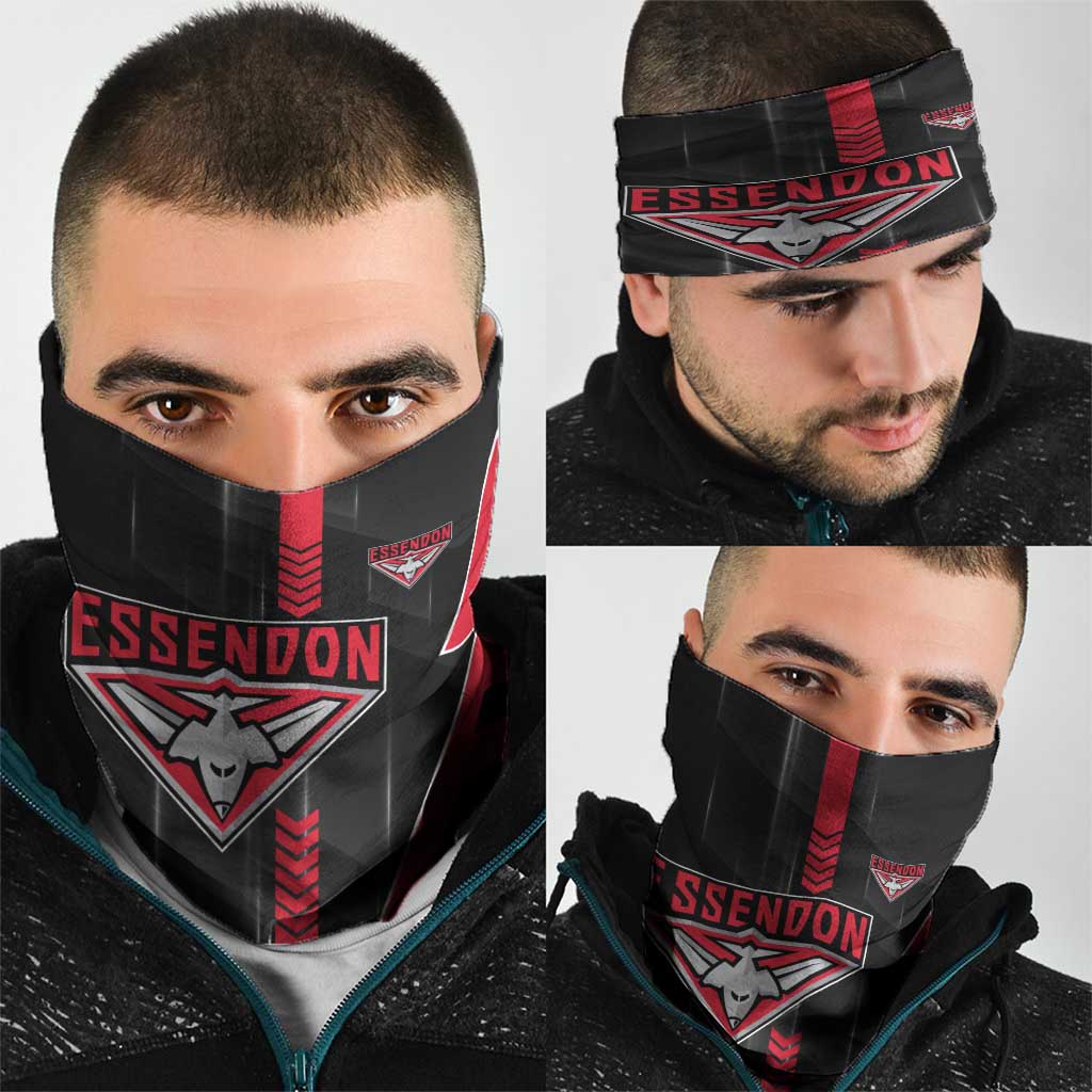 Essendon Bombers Neck Gaiter Modern Geometric Sports Graphic Style