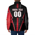 Personalized Essendon Bombers Padded Jacket Modern Geometric Sports Graphic Style